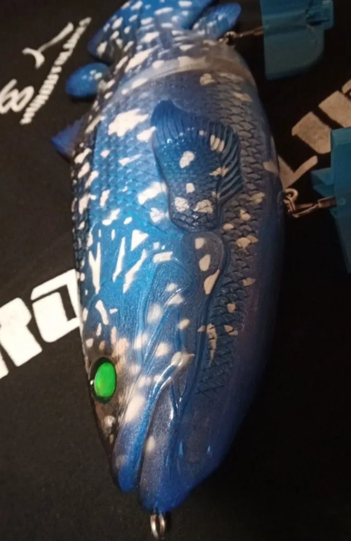 Kurouto Lures "Coelacanther." 400g 30cm Swimbait Coelacanthiforme Color Handmade - Image 3