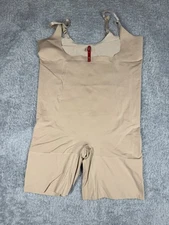 Spanx Spanx Sculpt OnCore Open Bust Mid Thigh Bodysuit Beige Size 2X
