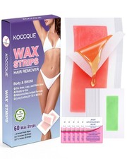 Wax Strips Waxing Kit for Women Legs Arms Underarms Bikini  Facial Hair Remo...