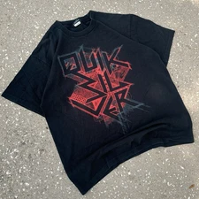 Y2K Quiksilver graphic t-shirt size Medium Black Red skate surf 