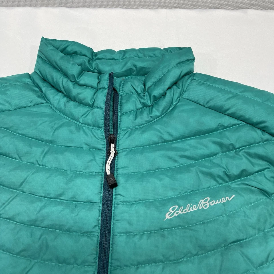 Eddie Bauer First Ascent Storm Down 800 Puffer Vest Teal Green Womens Size Small - Image 3 of 4