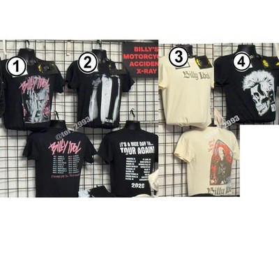Billy Idol 2026 Tour T-Shirt Reprint Rock Music Concert Graphic Tee