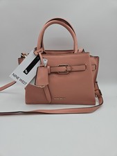 NINE WEST Womens "Nancy Mini" 3 Compartment Satchel NWT Top-Handle/Crossbody
