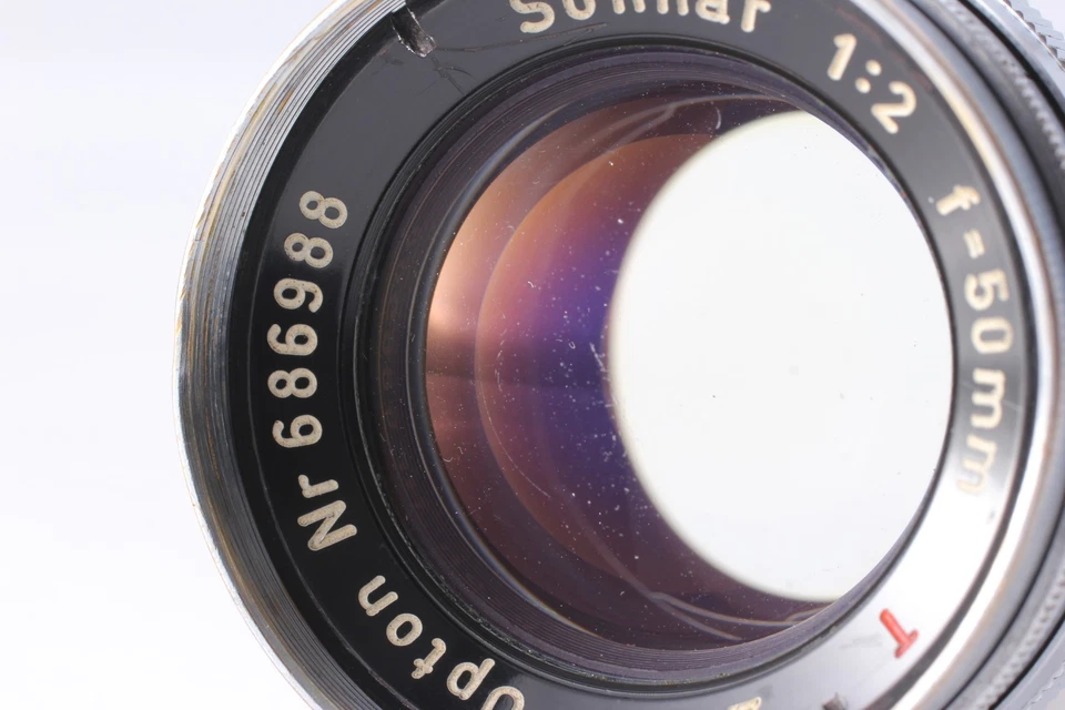 [Exc+5] Zeiss Opton Sonnar 50mm f/2 Red T for Contax Rangefinder From JAPAN - image 4 of 4