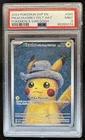2023 Pokemon x Van Gogh SVP Pikachu Grey Felt Hat #085 PSA 9 MINT
