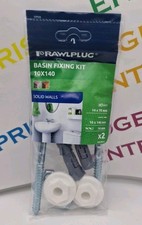 Rawlplug 67780 Wash Basin Fixing Kit Large Heavy Duty 10x140 10mm bolt 14mm Plug