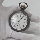 1896 Waltham 7J Grade No. 1 Model 1883 18S Antique Pocket Watch Coin Silver