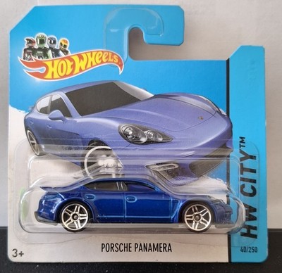 Rarität! Hot Wheels 1/64 (2014): Porsche Panamera, d'ultramarin, 'HW City (OVP)