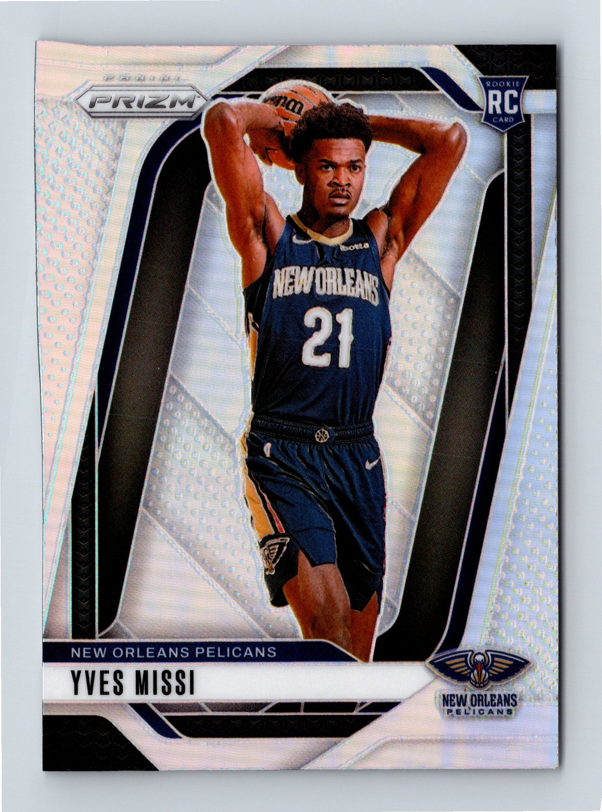 2024-25 Panini Prizm #233 Yves Missi Prizms Silver