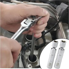 14mm 16mm Magnetic Swivel Spark Plug Socket, Thin Wall 3/8 Inch Drive 12-Point S