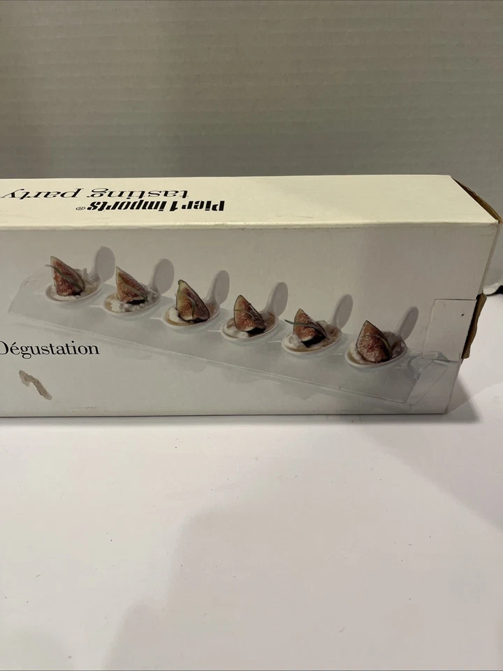 Pier 1 imports Tasting Party Porcelain Tasting Bowl Set W/Spoons NIB 13 Piece - Image 2 of 4