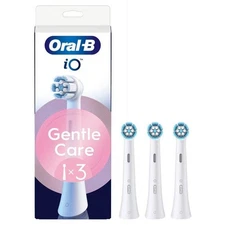 ( Pack of 3 ) Genuine Oral-B iO Gentle Care Replacement Brush Heads ~ White