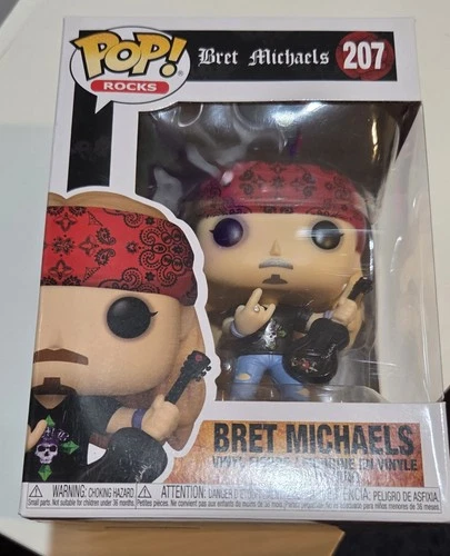 Funko Pop! Rocks - Bret Michaels #207 Poison 1980s Glam Metal - Vinyl Figure