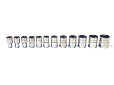 Snap On Tools 112tmmy New 12 Piece 14 Drive 6 Point Metric Shallow Socket Set