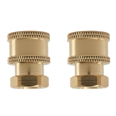 #ad #ad 2 Pack Brass Pressure Washer Adapter 1 4quot; QC Socket to Female NPT 5000PSI $15.15