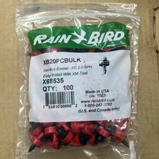 100 Pack New Rainbird - XB20PCBULK - Xeri-Bug Drip Emitter - PC 2.0 GPH NEW