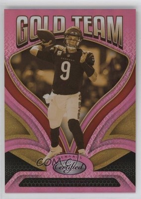 2022 Certified Gold Team Mirror Pink 17/199 Joe Burrow #GT-6 5sb