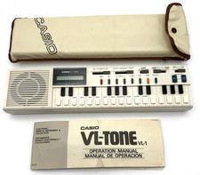 Casio VL-Tone VL-1 Keyboard Synthesizer w/ Original Case  Manual PARTS/REPAIR 