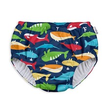 baby boys Pull-up Reusable Absorbent Swimsuit and Toddler Swim Diaper, Navy W...