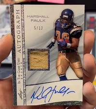 Marshall Faulk 5/12 Autograph Game Used Patch Card #IGA-MF1 5/12