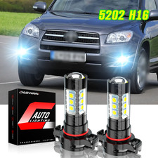 2PC H16 Led Headlight Bulbs High Low Beam FOR Toyota RAV4 2000-2012