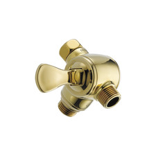 Delta U4929-PB-PK 3-Way Shower Arm Diverter for Hand Shower Polished Brass