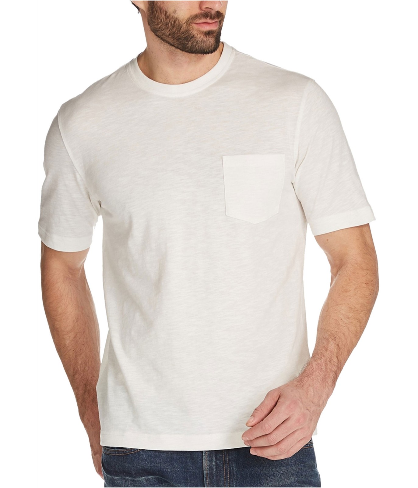 Мужская базовая футболка с карманами защищенная от непогоды белая M 4290₽