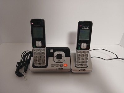V Tech CS6829-2 Cordless Phones Two (2) Handsets Answering Machine