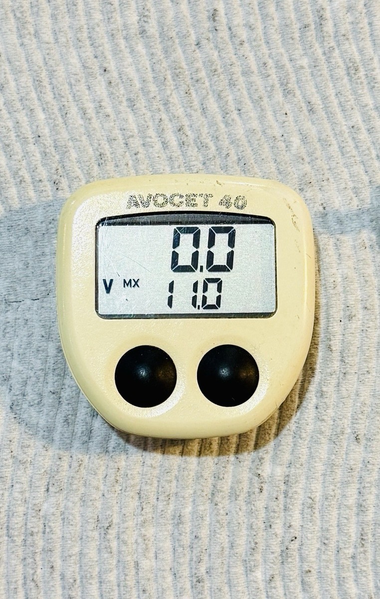 AVOCET 45 サイクルコンピューター　ホワイト＆パープル Avocet 40 Cool White Vintage Bike Computer Cyclometer Complete