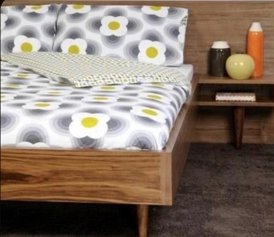 Selten BRANDNEU Orla Kiely Super King Size Bettbezug Kissenbezüge Streifen Blütenblatt