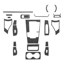 24pcs Black Suede Leather Kits Full Interior Trim Rhd For Mazda 3 Axela 2020-26 24pcs Black Suede Leather Kits Full Interior Trim Rhd For Mazda 3 Axela 2020-26