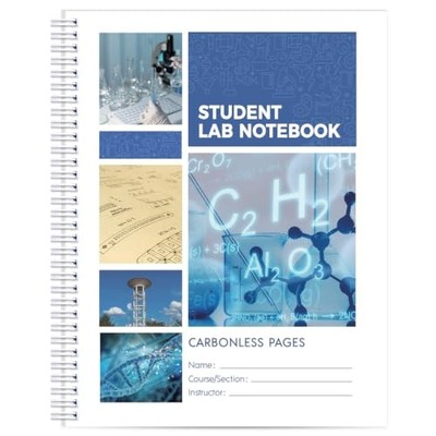 Carbonless Lab Notebook, Student Laboratory Notebook, 8.5'' x 11''