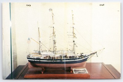 Bark Wanderer Model Suffolk County Whaling Museum Sag Harbor Postcard