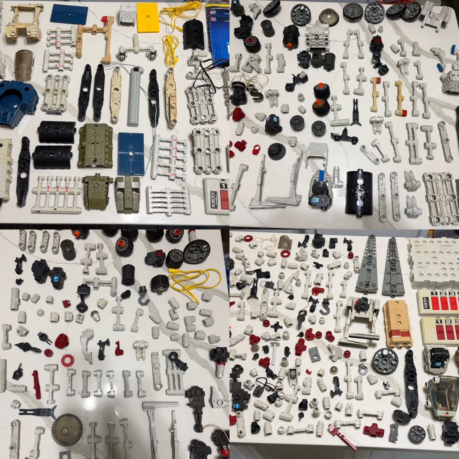 Robotix R-2000 Motorized Modular Building System Lot - 450+ Pieces Mixed Colors