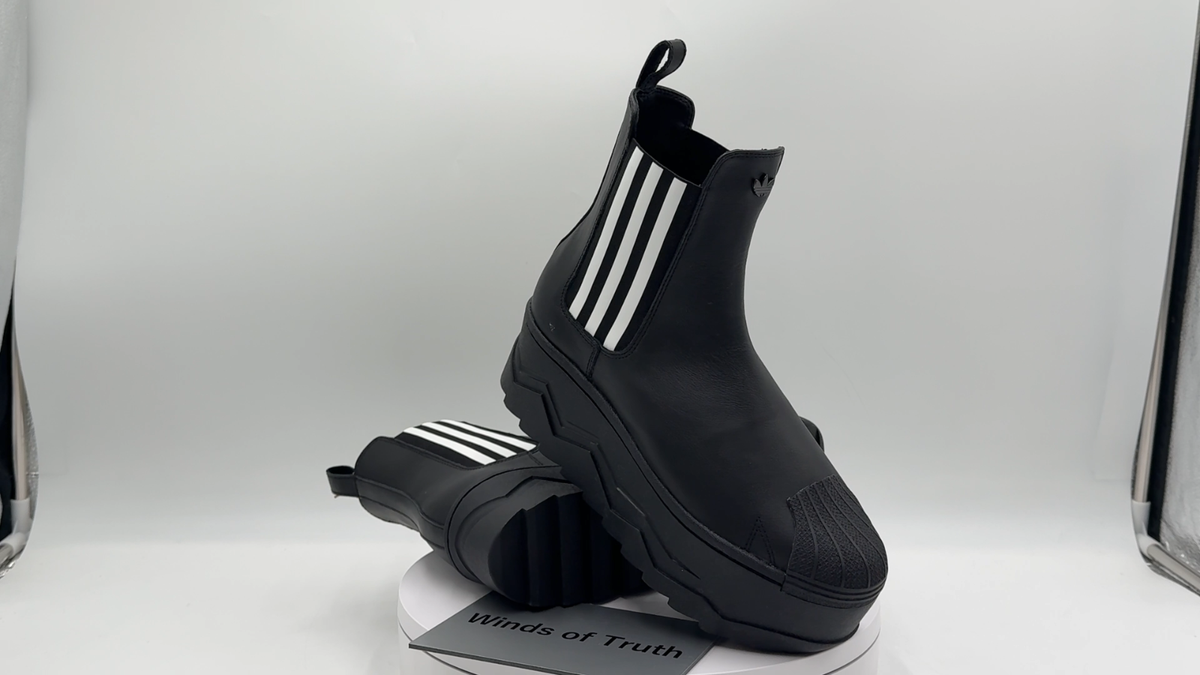 靴 adidas SSTR II atmos DTPJ US5 adidas Originals ATMOS PINK SSTR PLATFORM BOOTS JQ6707 Core Black