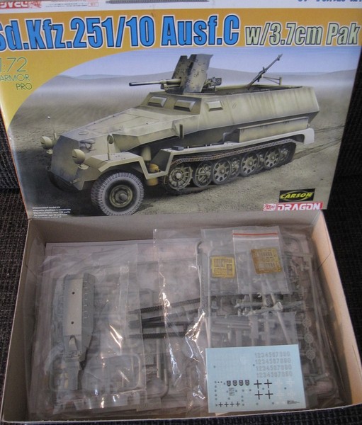 Sd.Kfz 251/10 Ausf. C Mit 3,7Cm Pak Von Dragon Im MaßStab 1:72 *Neu*-image
