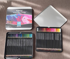 48 Aquarellstifte im Metalletui Wasserlöslich Professionelles Set zum Malen