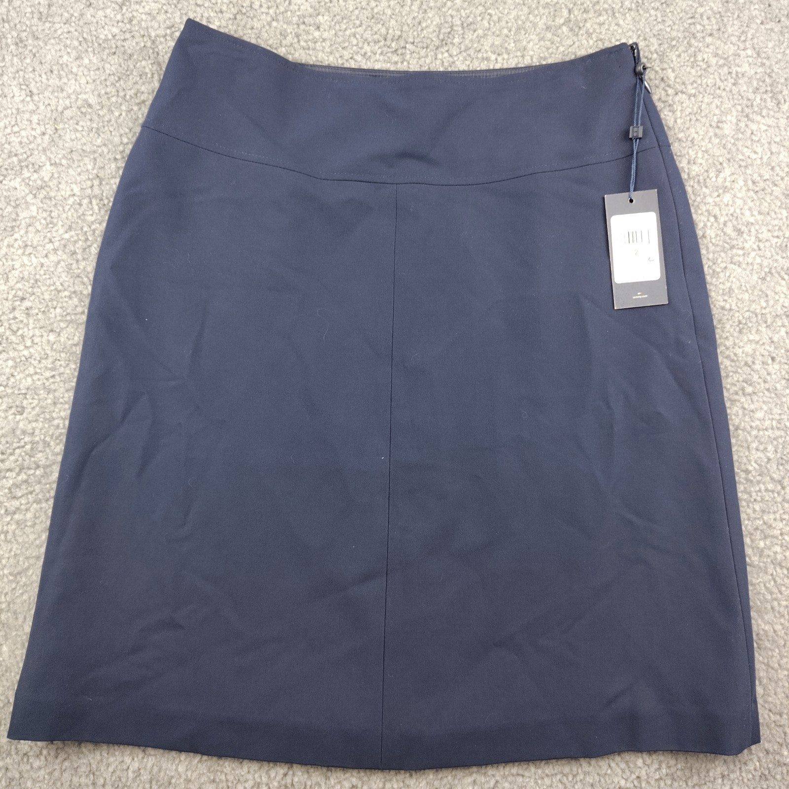 Tommy Hilfiger Skirt Blue Size 2 Women's Lined Career Office Minimalist NWT