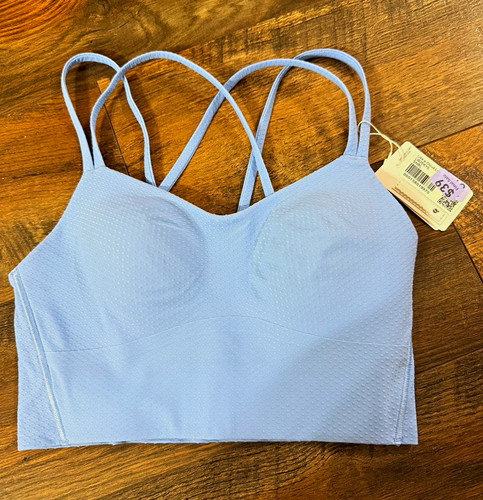 lululemon Like a Cloud Longline Wireless Crossback Sports Bra B 4 Blue