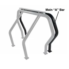 Go Rhino 90001B Front Main "A" Bed Bar - Black for Silverado / Sierra / Ram