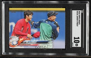 2018 Topps Update Shohei Ohtani Ichiro Suzuki #US153 SGC 10 GEM Rookie RC HOF