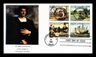 US COVER COLUMBUS FIRST VOYAGE 500TH ANNIVERSARY FIRST DAY ISSUE SETENANT