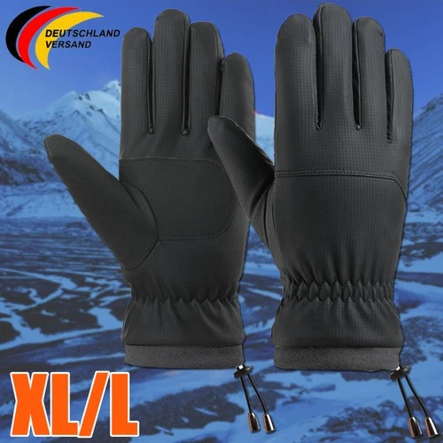 Winter Handschuhe,Fahrrad Wasserdicht Touchscreen Fahrradhandschuhe,Damen Herren