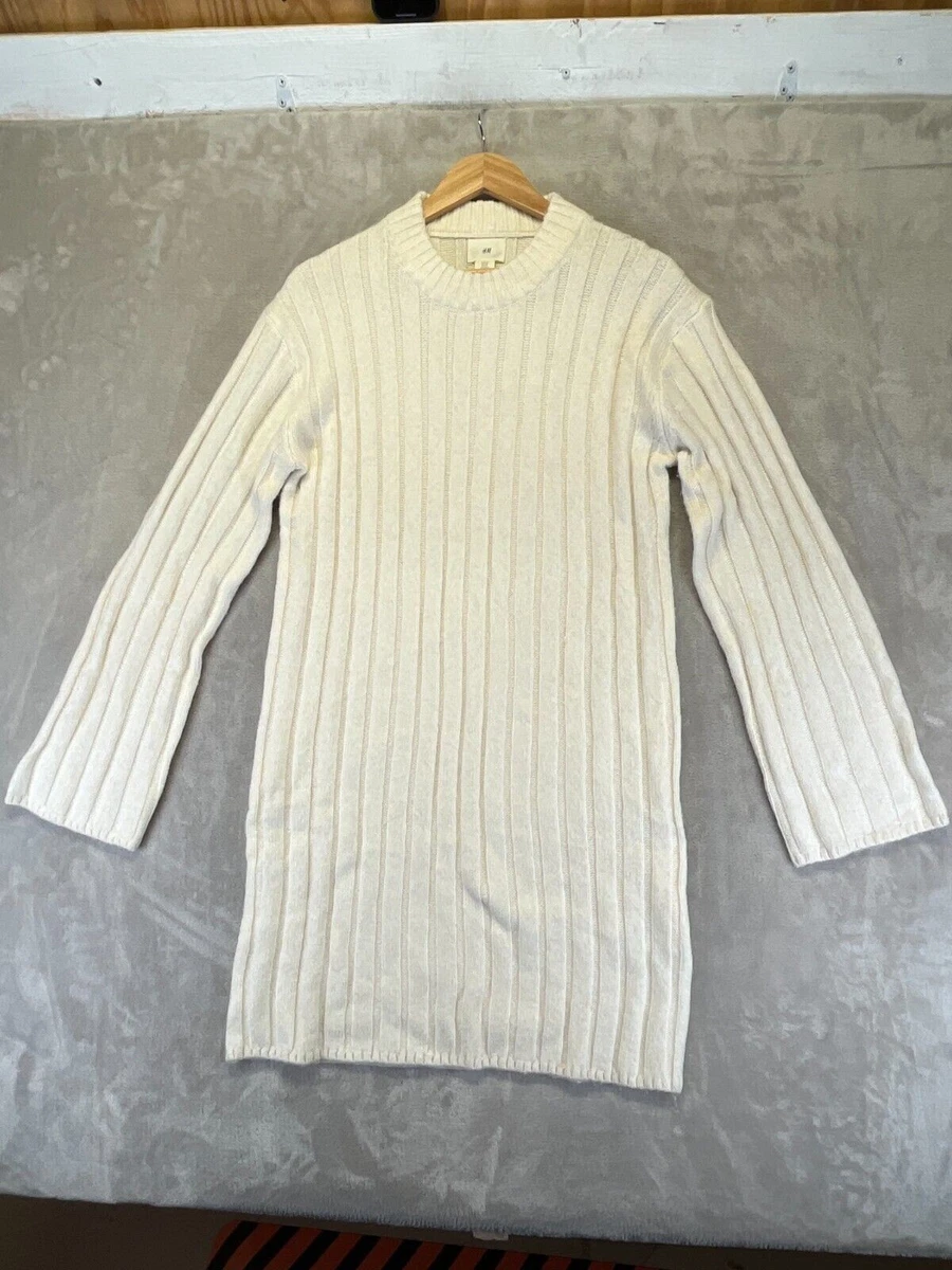 Women's H&M Long Sleeve Knee-Length Jumper Sweater Dress | Ladies Crew Neck Knit Top, New With Tags