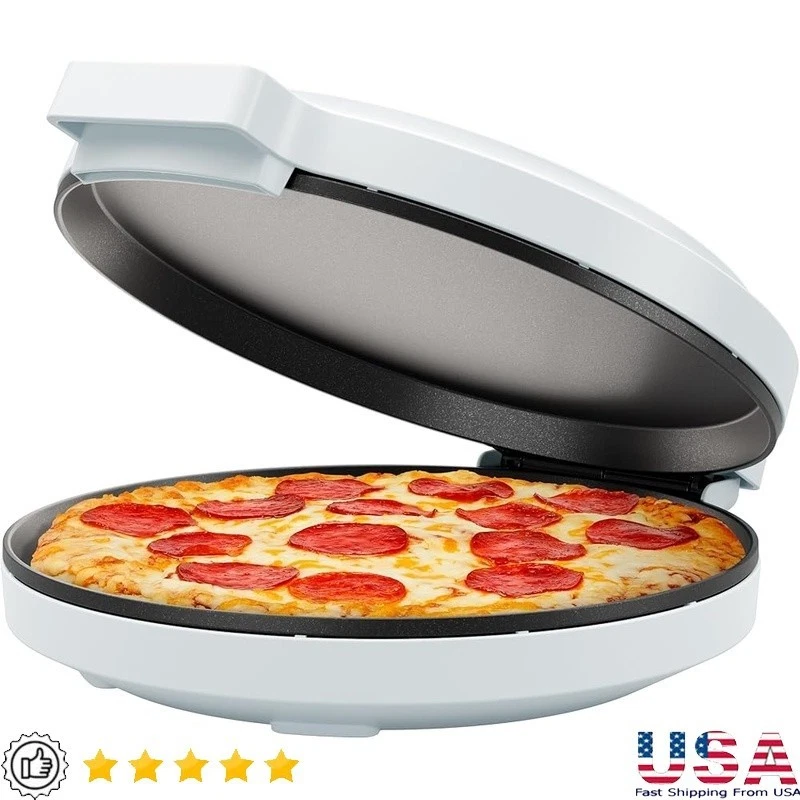 All-in-One Electric Pizza Oven Omelette Maker Nonstick W/ Dual Indicator Lights