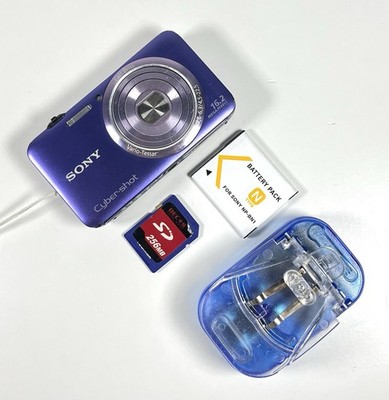 Sony Cyber-shot DSC-WX7 Purple Digital Camera 16.2MP | Tested Working