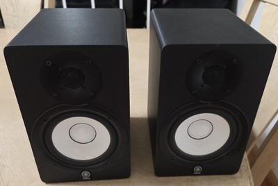 Yamaha HS50M Powered Studio Monitor Speakers Black (Set of 2) + Audioengine D!!!