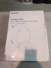 New Brondell Swash EcoSeat S101 Non-Electric Bidet Toilet Seat Round White