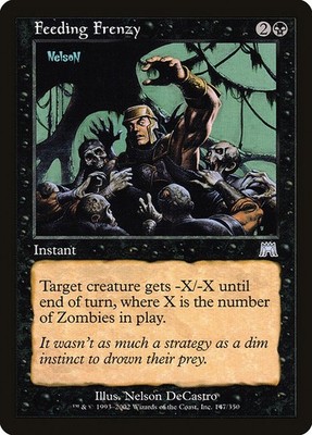 (3x) FEEDING FRENZY - Onslaught   MTG Magic the Gathering Card - Uncommon