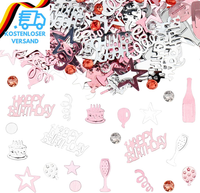 Goldrock Happy Birthday Konfetti Tischdeko Geburtstag Rosegold Konfetti Geburtst